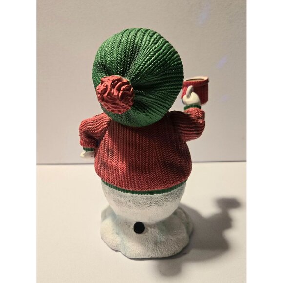 Precious Moments snowman w/ Music & flashing lights, great for desk decoration - Picture 4 of 7